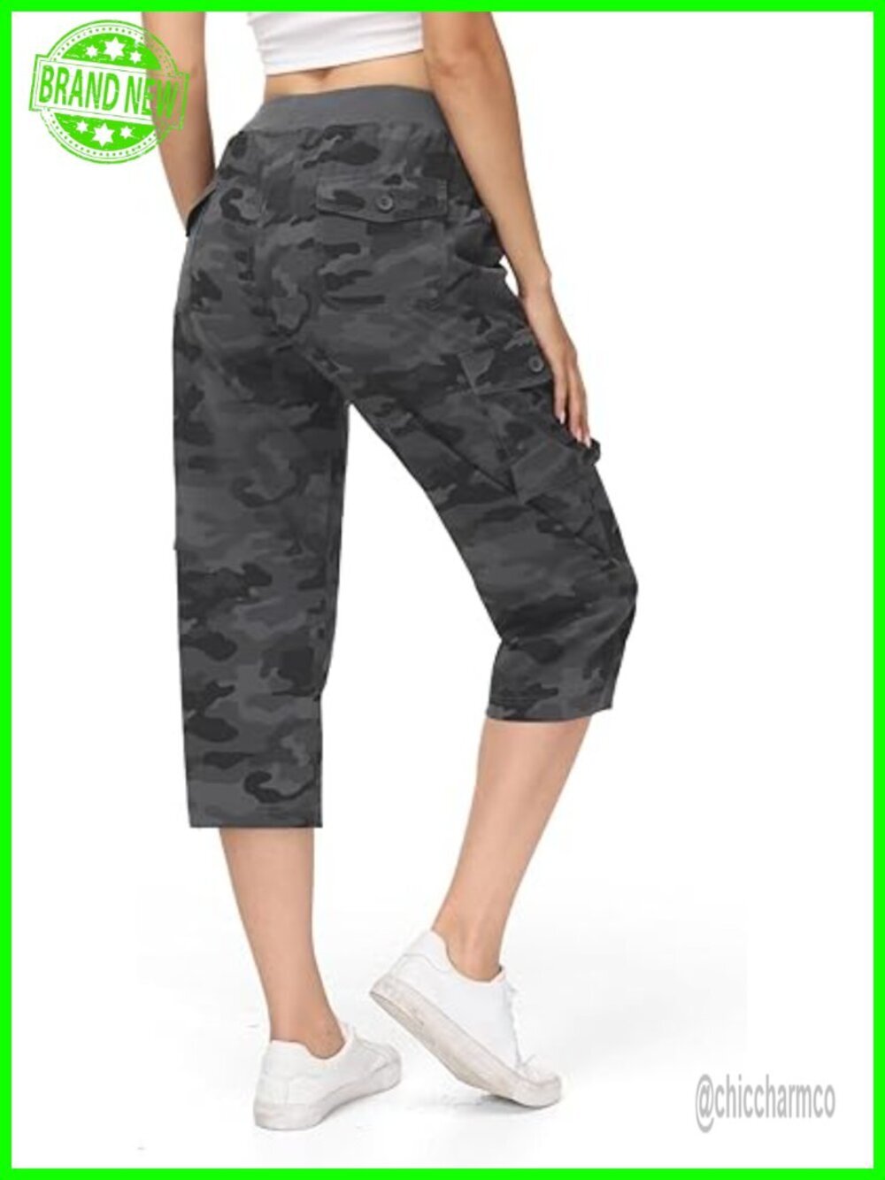 Cargo Capris Lightweight Hiking Pants 6 Pockets Quick Dry Casual Outdoor